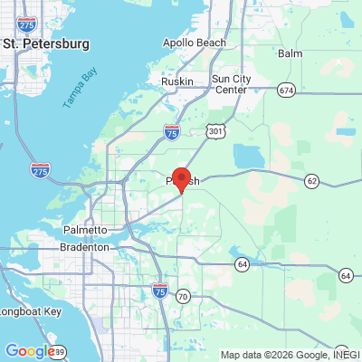 Map to  office in Parrish, FL