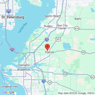 Map to  office in Parrish, FL