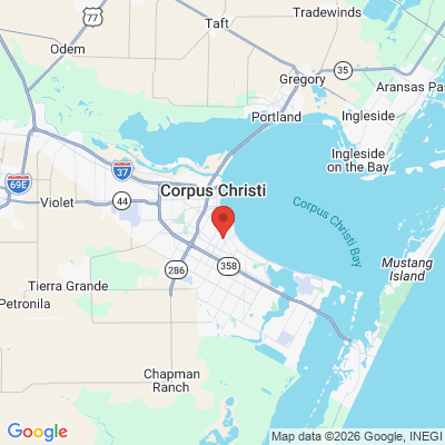 Map to  office in Corpus Christi, TX