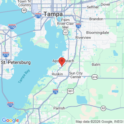 Map to  office in Apollo Beach, FL