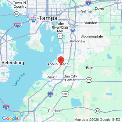 Map to  office in Apollo Beach, FL