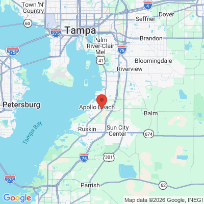 Map to  office in Apollo Beach, FL