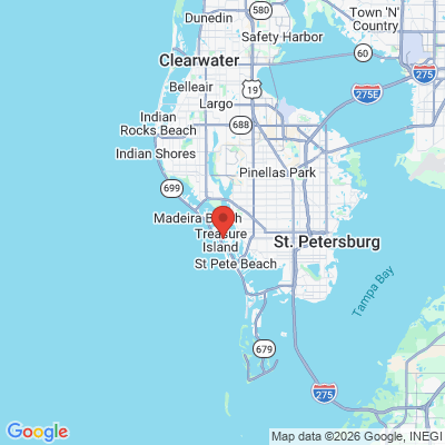 Map to  office in Treasure Island, FL