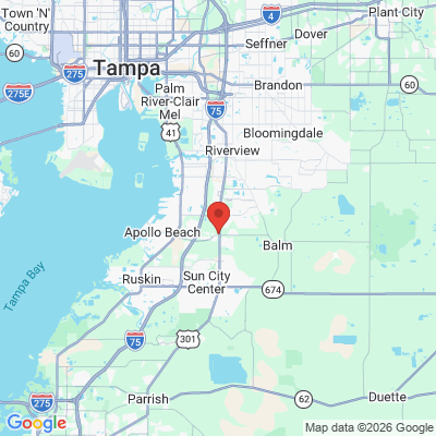 Map to  office in Sun City Center, FL
