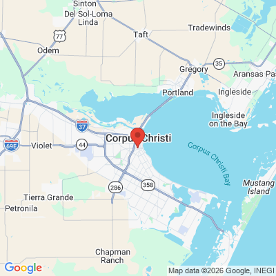 Map to  office in Corpus Christi, TX