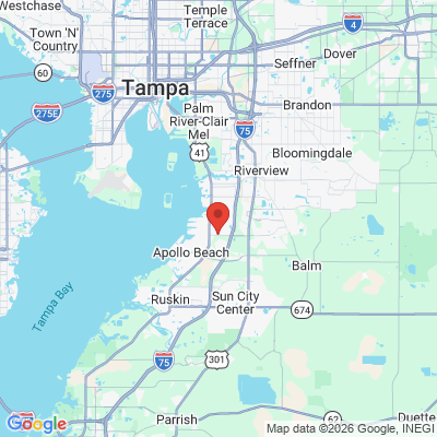 Map to  office in Gibsonton, FL