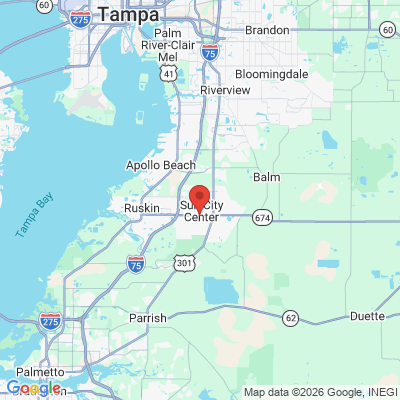 Map to  office in Sun City Center, FL