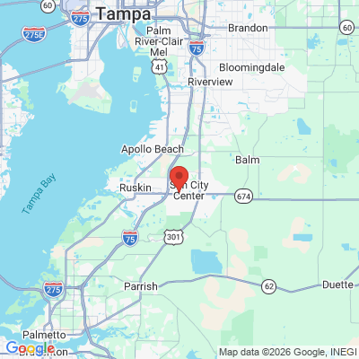 Map to  office in Sun City Center, FL
