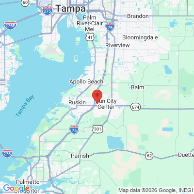 Map to  office in Sun City Center, FL