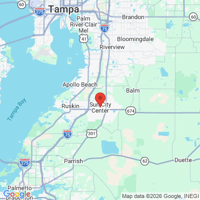 Map to  office in Sun City Center, FL