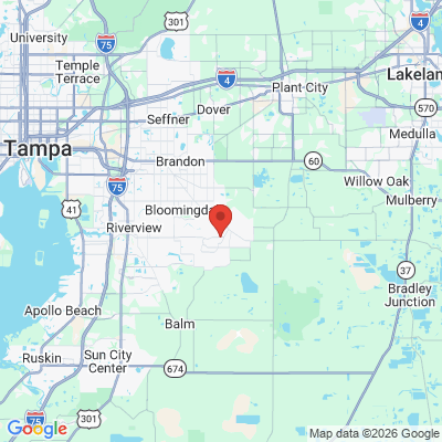 Map to  office in Lithia, FL