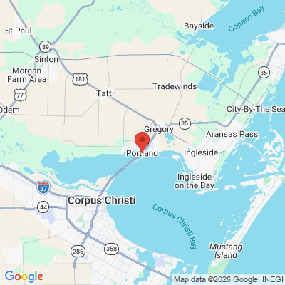 Map to  office in Portland, TX