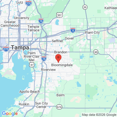 Map to  office in Brandon, FL