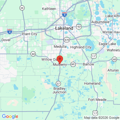 Map to  office in Mulberry, FL