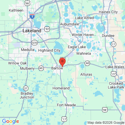Map to  office in Bartow, FL