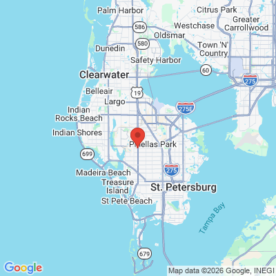 Map to  office in Pinellas Park, FL