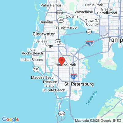 Map to  office in Pinellas Park, FL