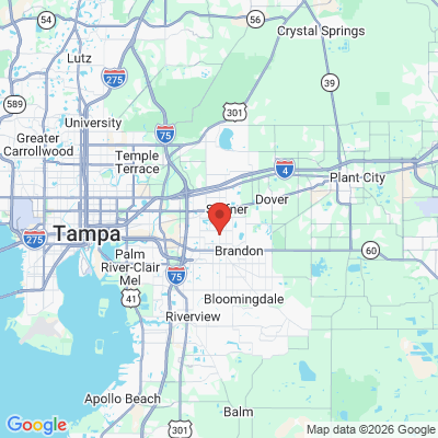 Map to Alonso Family Dental of Brandon office in Brandon, FL