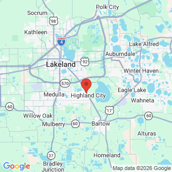 Map to Highland Dental Clinic office in Lakeland, FL