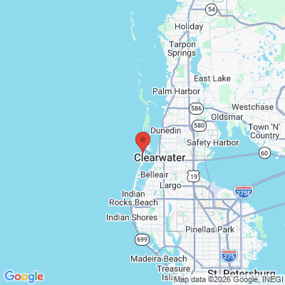Map to  office in Clearwater Beach, FL
