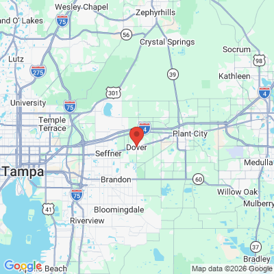 Map to  office in Dover, FL