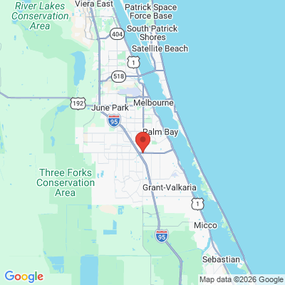 Map to  office in Palm Bay, FL