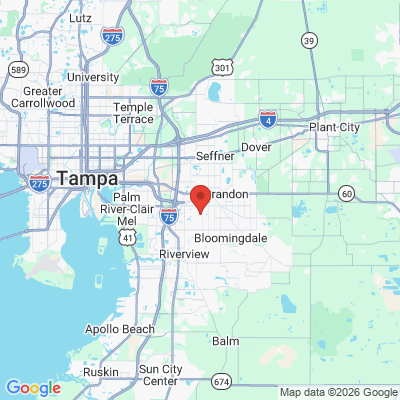 Map to  office in Brandon, FL