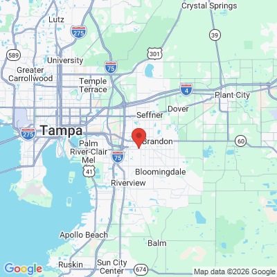 Map to  office in Brandon, FL