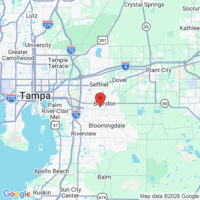 Map to  office in Brandon, FL