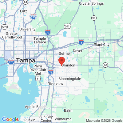 Map to  office in Brandon, FL