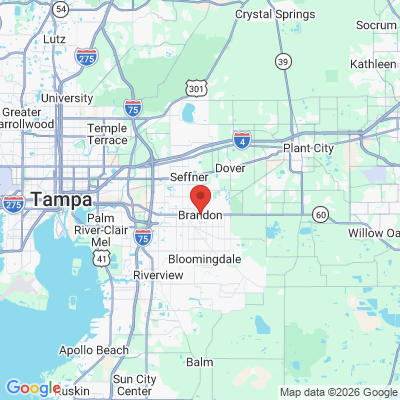 Map to  office in Brandon, FL