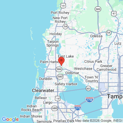 Map to  office in Palm Harbor, FL
