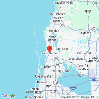 Map to  office in Palm Harbor, FL