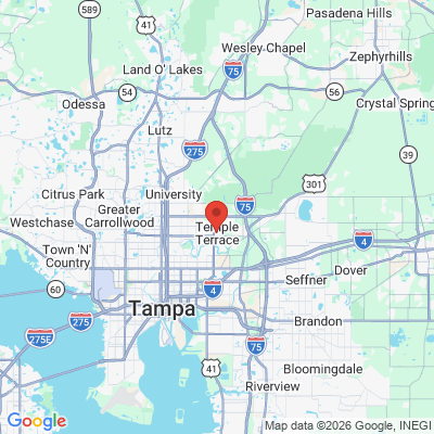 Map to  office in Temple Terrace, FL