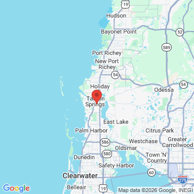 Map to  office in Tarpon Springs, FL