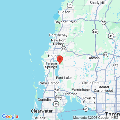 Map to  office in Tarpon Springs, FL