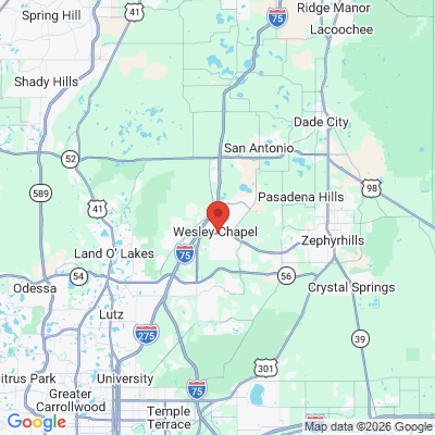 Map to  office in Wesley Chapel, FL