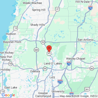Map to  office in Land O' Lakes, FL