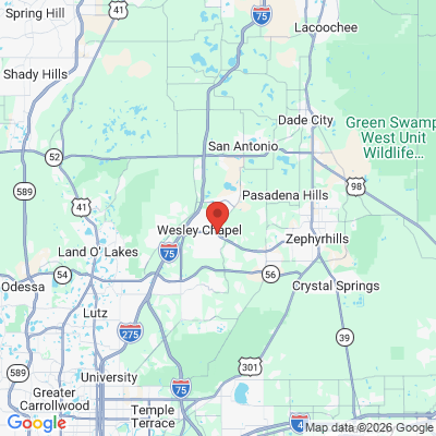 Map to  office in Wesley Chapel, FL