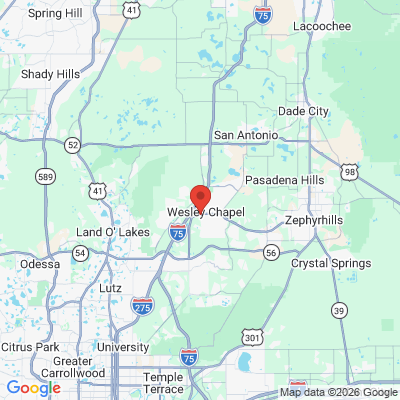 Map to  office in Wesley Chapel, FL