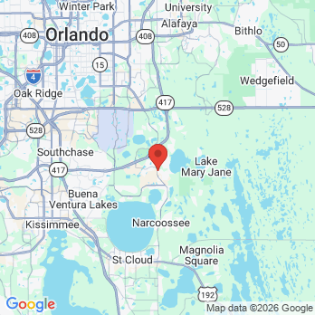 Map to Esteem dental office in Orlando, FL