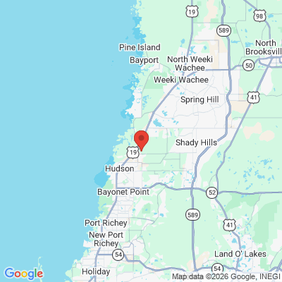 Map to  office in Hudson, FL