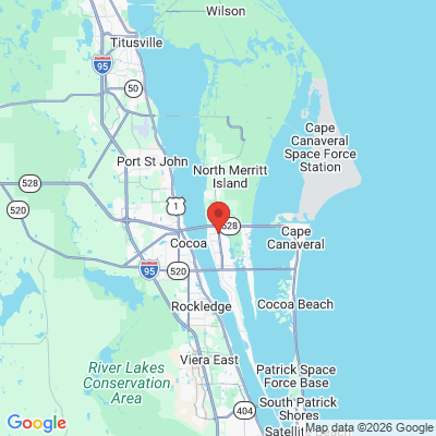 Map to  office in Merritt Island, FL