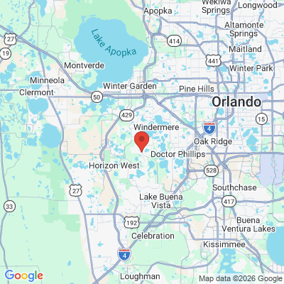 Map to  office in Windermere, FL
