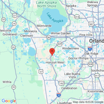 Map to  office in Winter Garden, FL