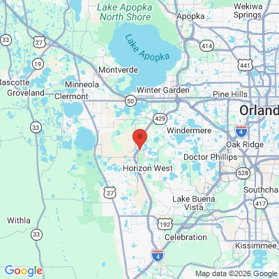 Map to  office in Winter Garden, FL
