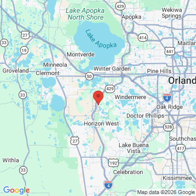 Map to  office in Winter Garden, FL