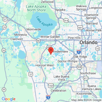 Map to  office in Windermere, FL