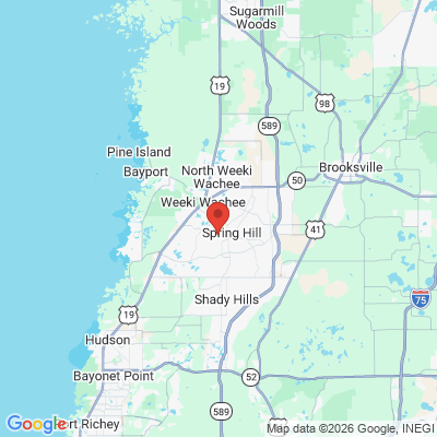Map to  office in Spring Hill, FL