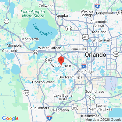 Map to  office in Windermere, FL